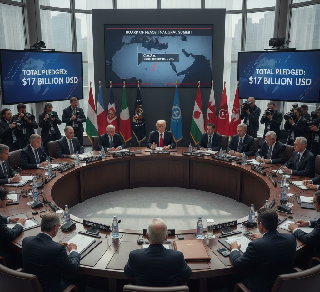 Trump Presides Over Inaugural "Board of Peace" Meeting in Washington